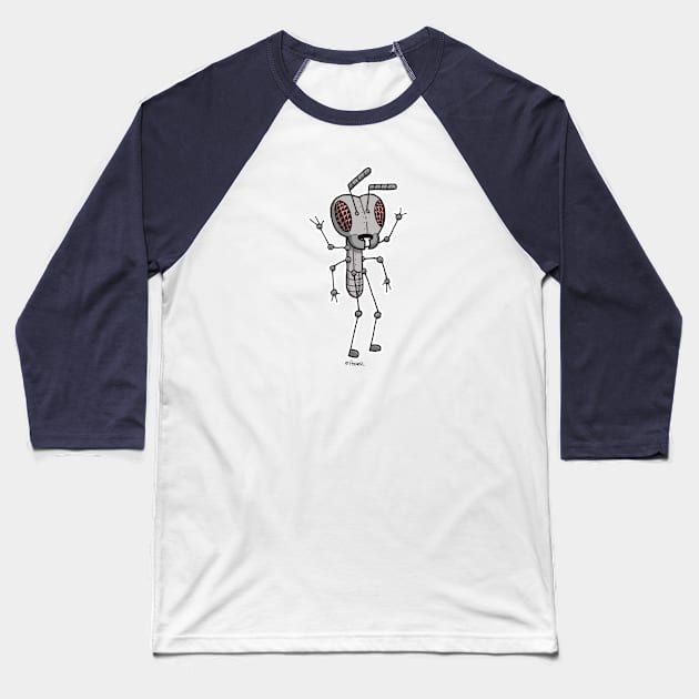 Cyber Ant! Baseball T-Shirt by Jay Hosler Tees